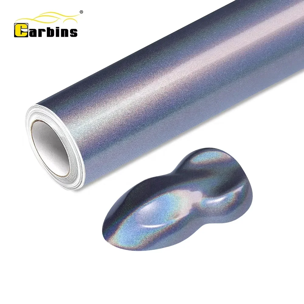 Carbins Car Films Factory Laser Diamond Silver Car Stickers Wrap Paper Auto Body Film Vehicle Vinyl Wrap With Air Bubble Free