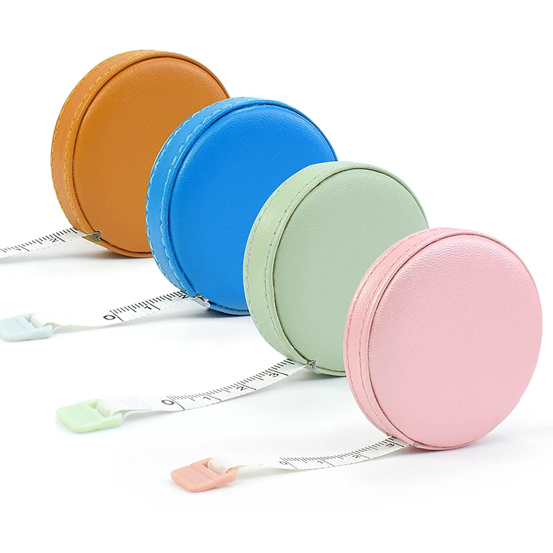 Dual Sided Retractable Ruler Sewing Tape Measure Medical Body Cloth Tailor Craft Dieting Soft Leather Measuring Tape