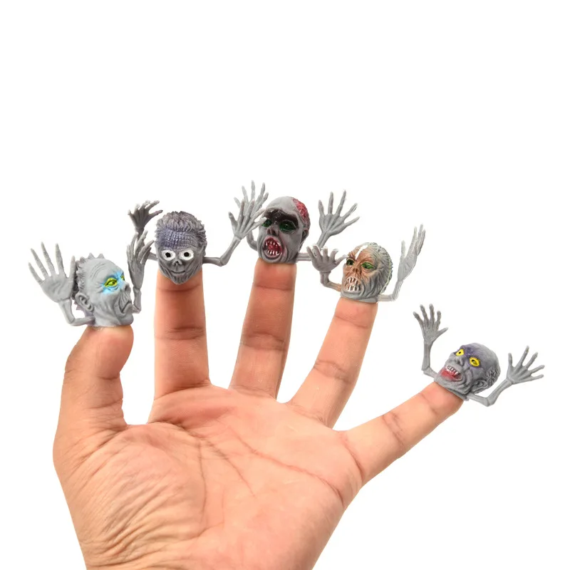 Halloween tricky mini funny finger sleeve relieve stress squeeze accessories Halloween toy of finger puppet