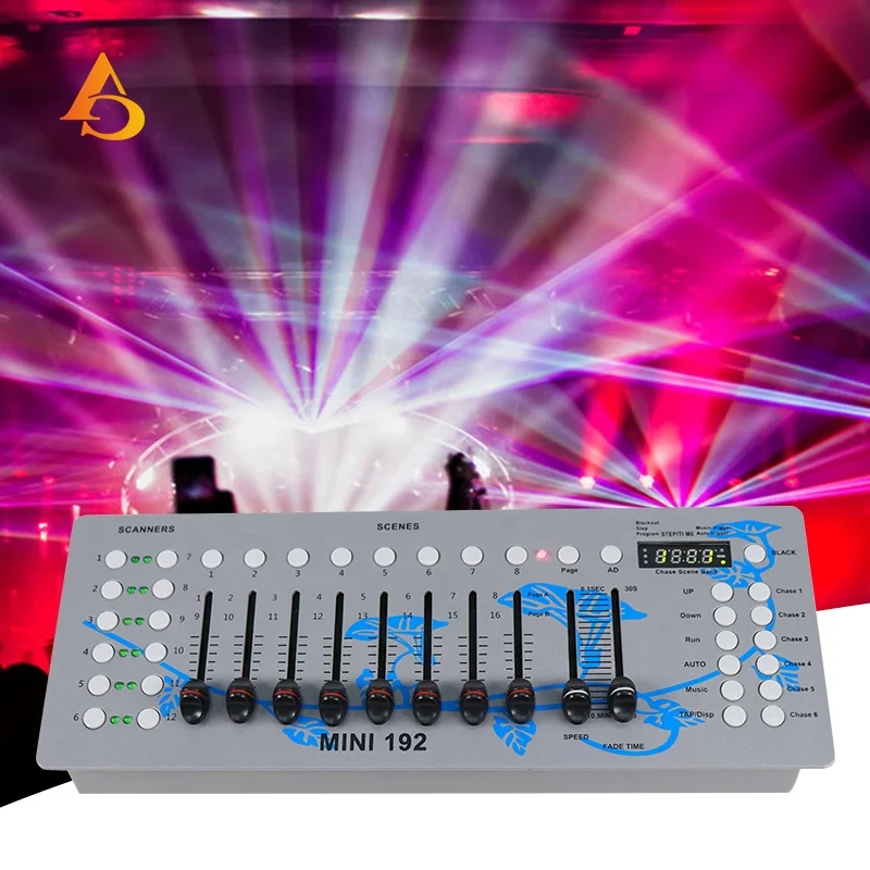 4 2 В 5600MA контроллер батареи DMX 512 свет алюминиевый мини-192 CHS консоль освещения