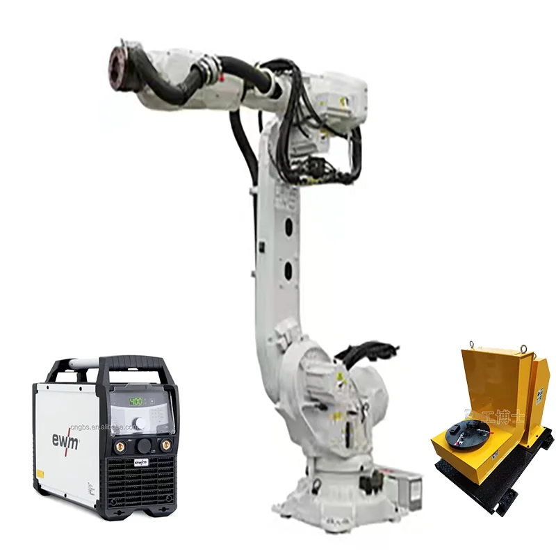Original Industrial Equipment EWM Welder TBI Welding Torch For IRB6700 Robot With Robot Positioner For Aluminium Spot Welding