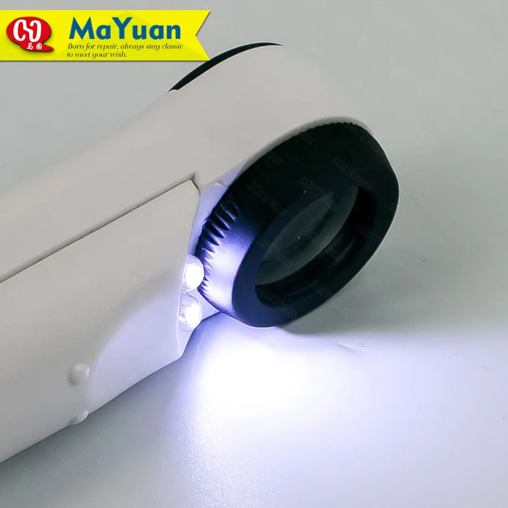40X LED Headlamp Hand-Hold Exclamation Mark Type Magnifier for Inspection