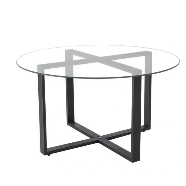 Hot seller 8mm 10mm round rectangle tempered table top glass