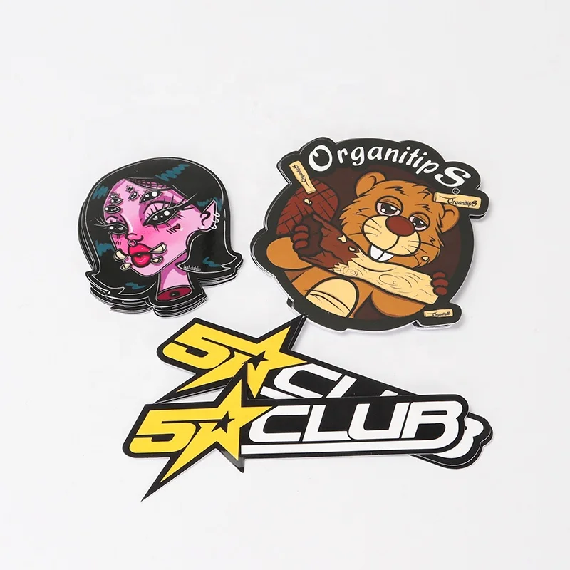 Custom printing cute stickers kawaii waterproof die cut square heart sticker die cut sticker roll custom