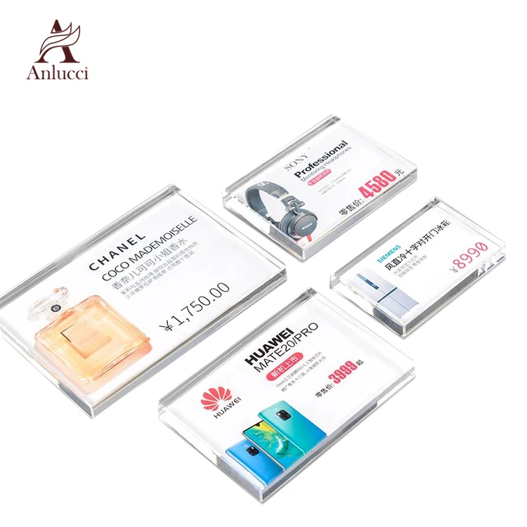 
Custom size double side clear acrylic table menu stand restaurant card holder 