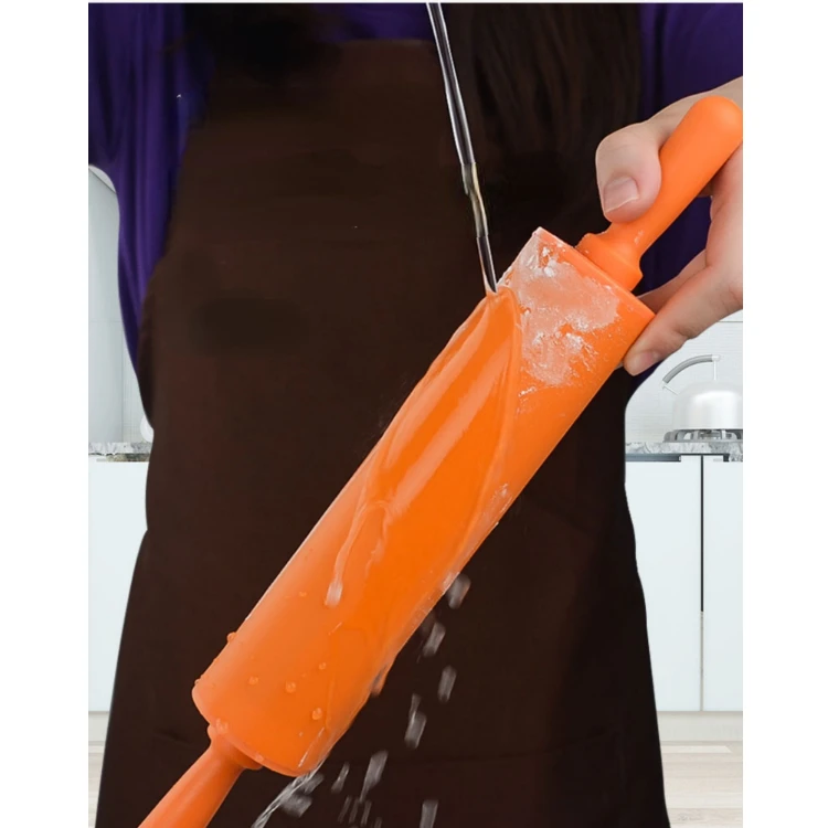 Nonstick Rolling Pin silicone for kitchen baking Pizza silicone rolling pin reusable