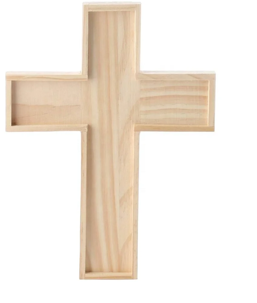 unfinished decoration miniature wooden cross for Painting and Crafting