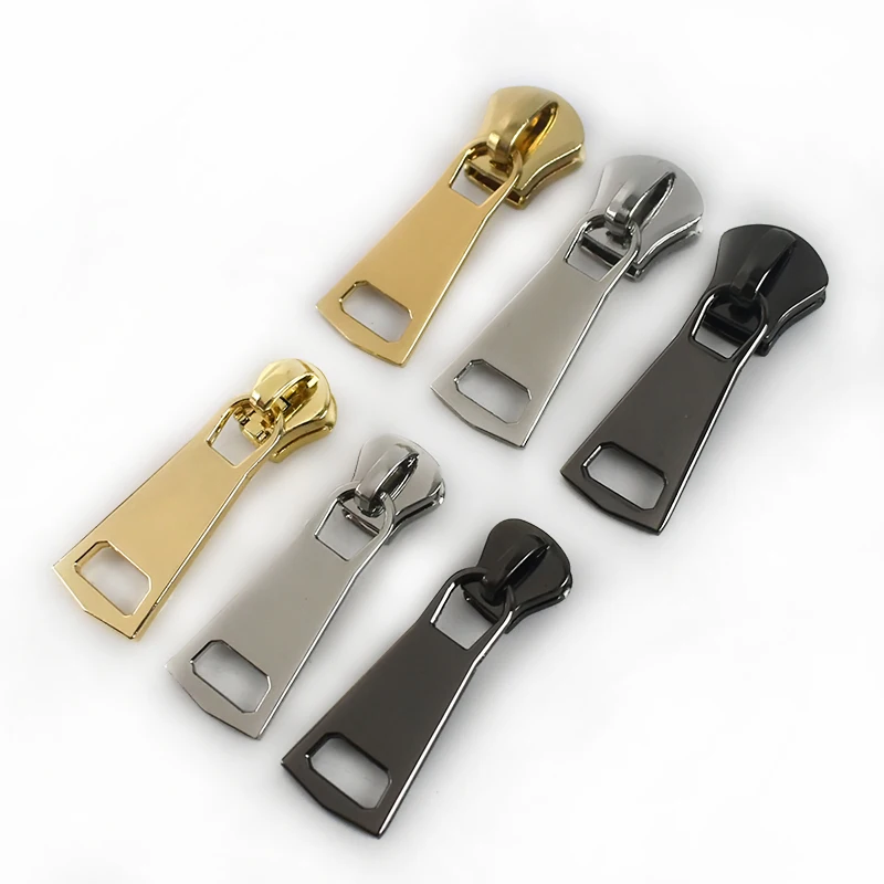 Meetee ZT031 8# 15# Bag Fashion Zippers Accessories Custom Resin Zipper Pulls Zinc Alloy Zipper Slider Head Puller