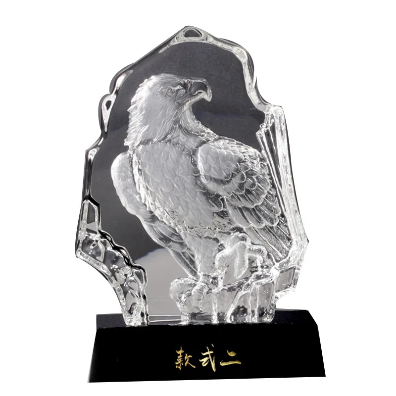 Crystal trophy medal custom iceberg animal wolf lion horse head tiger war wolf head wolf award annual award lettering