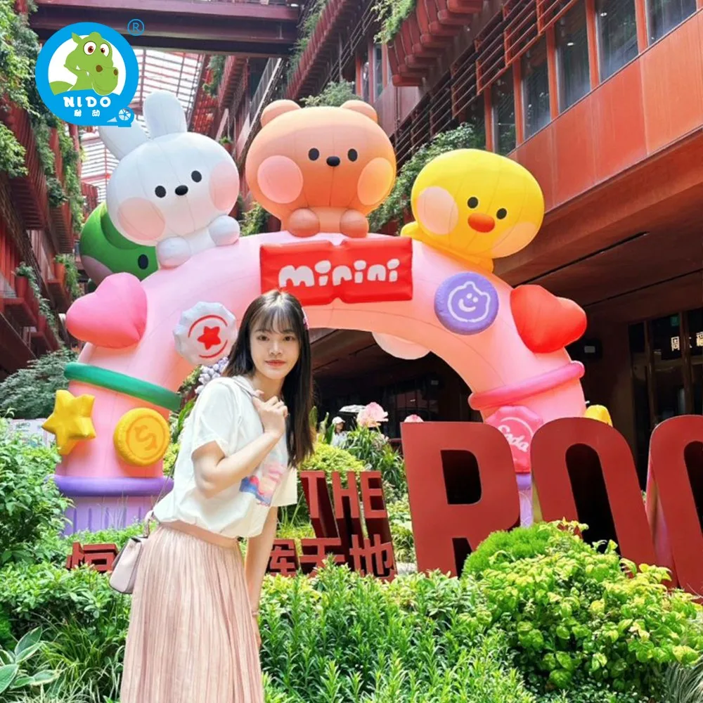 Cartoon Style Inflatable Arch Commercial Activity Decoration Indoor Outdoor Use Environmentally Friendly Fabric Inflatable Arch