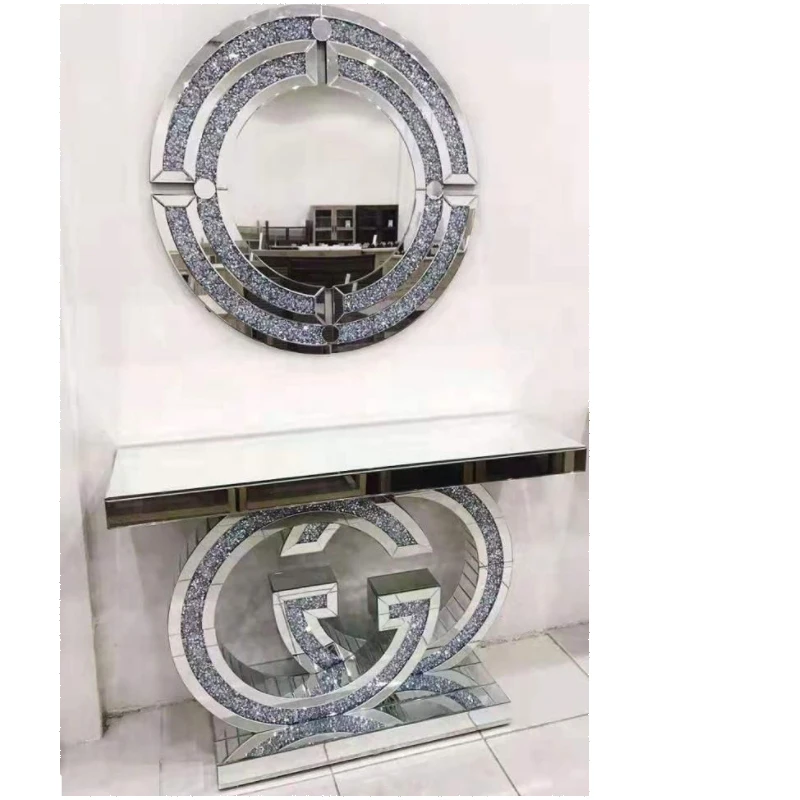 Elegent hotel mirrored console table