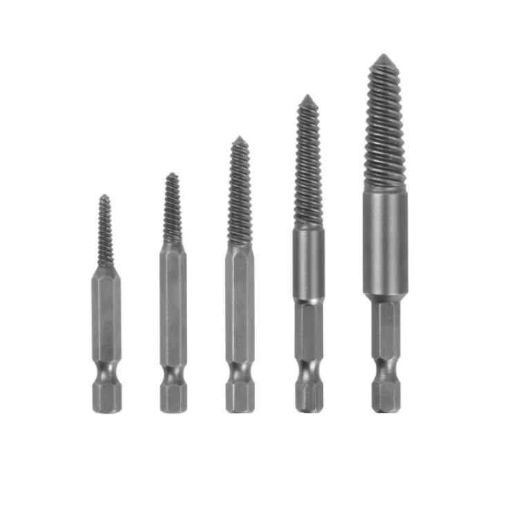 Hexagon handle broken wire extractor reverse thread drill broken sliding screw screw extraction and repair tool