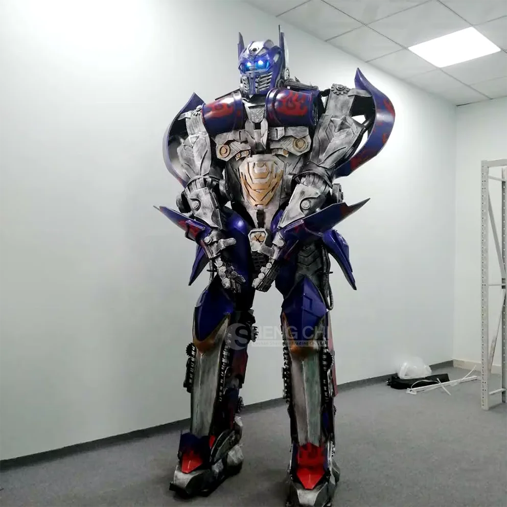 Shengchi direct sales Halloween adult costume cosplay transformation robot wearable LED robot costume