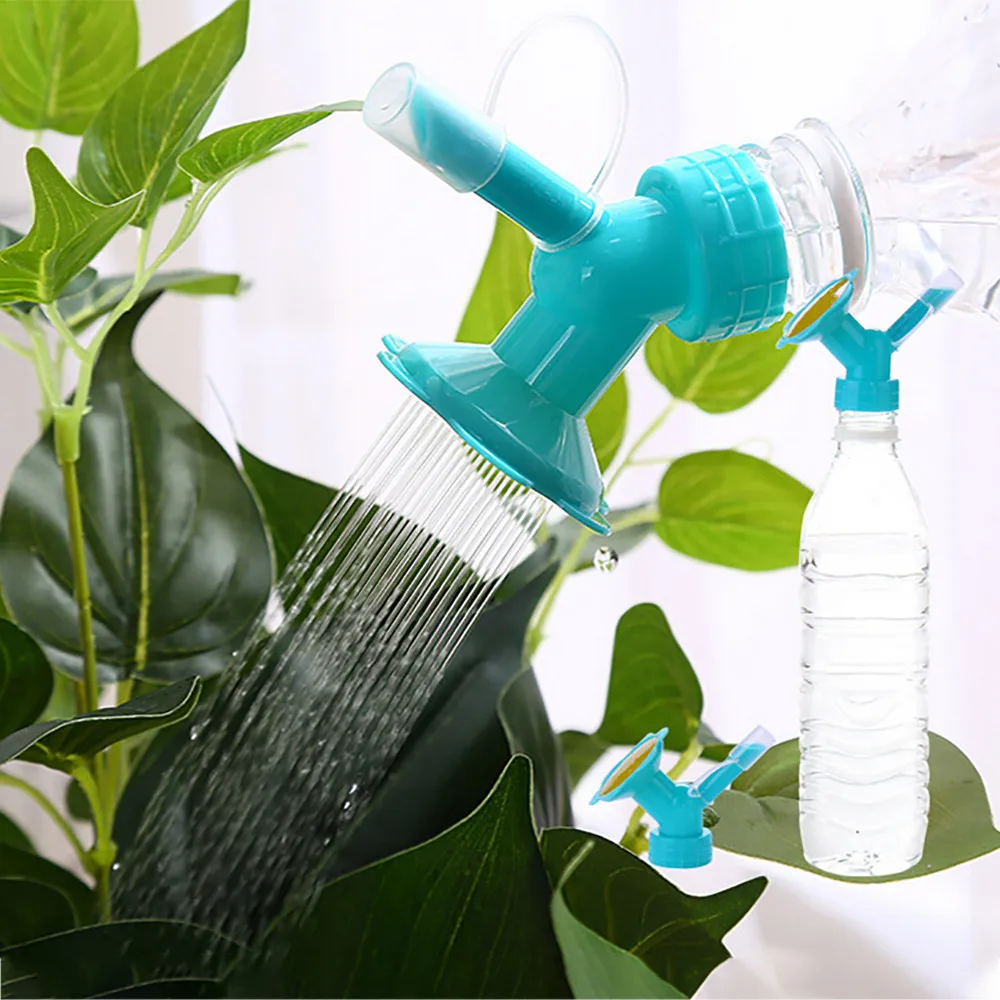 2 In 1 Plastic Sprinkler Nozzle For Flower Waterer Bottle Watering Cans Sprinkler Shower Head Garden Tool
