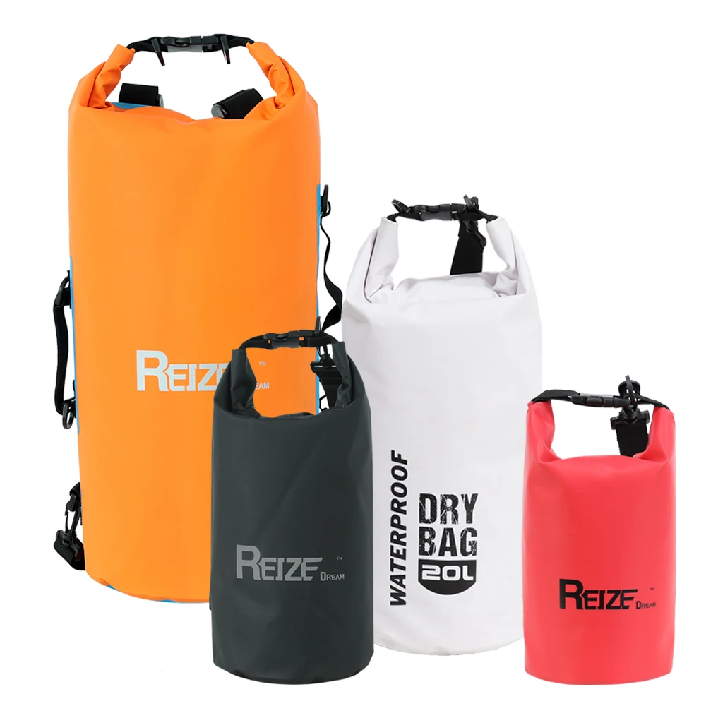5L 10L 15L 20L 25L 30L 35L 40L custom logo 500D pvc tarpaulin floating kayaking swimming ocean pack waterproof dry bag