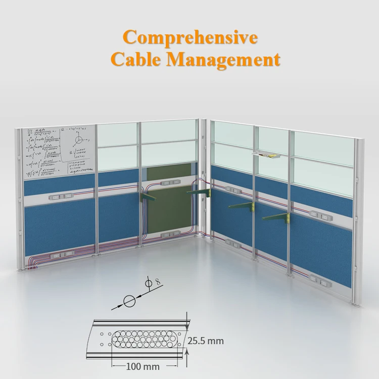 T8 popular office partition modern workstation MDF desktop office furniture workstation