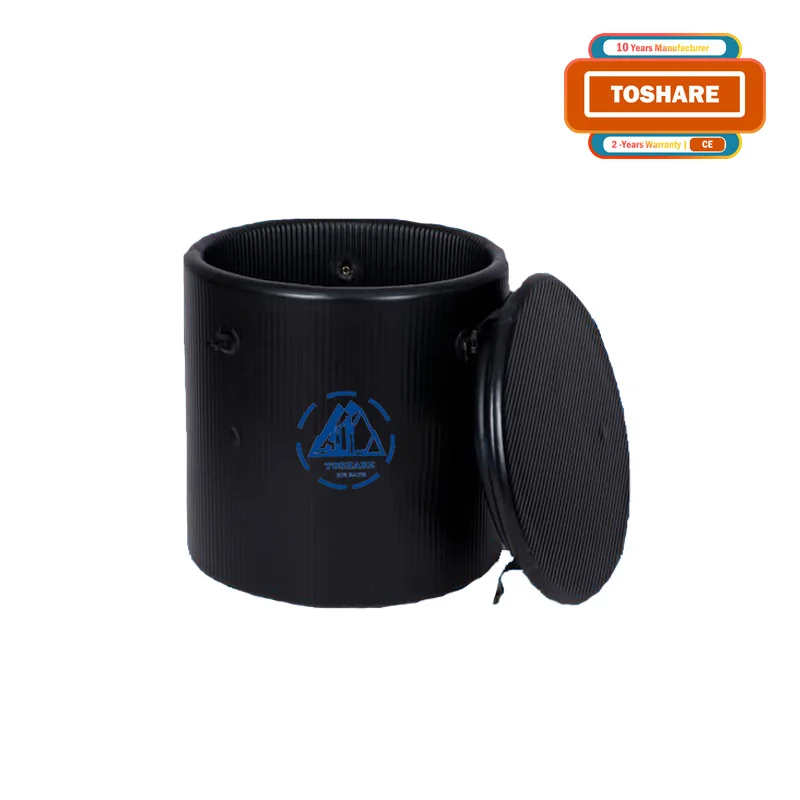 TOSHARE 2024 Custom Outdoor Black Acrylic Ice Bath Tub With Cooling System
