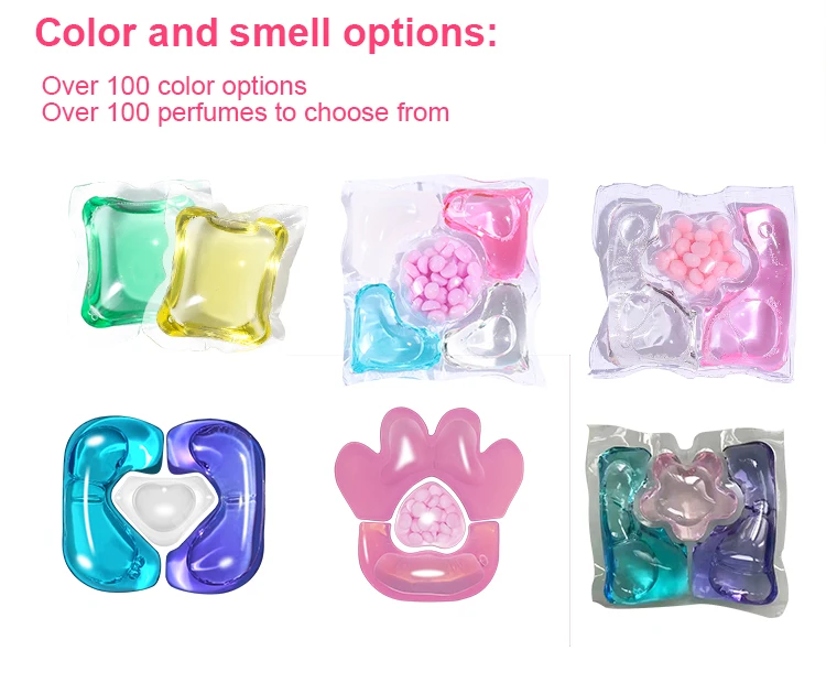 JIETI ODM 5 in 1 gel soap liquid laundry pods Eco Friendly Household Washing Pods Customized Soap Cleaning Liquid Detergent