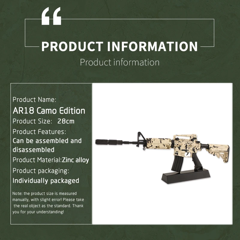 M4a1 игрушечный карабин реалистичная модель пистолета металлический настоящий безопасный пистолет для мальчиков подарок разборка 28 см