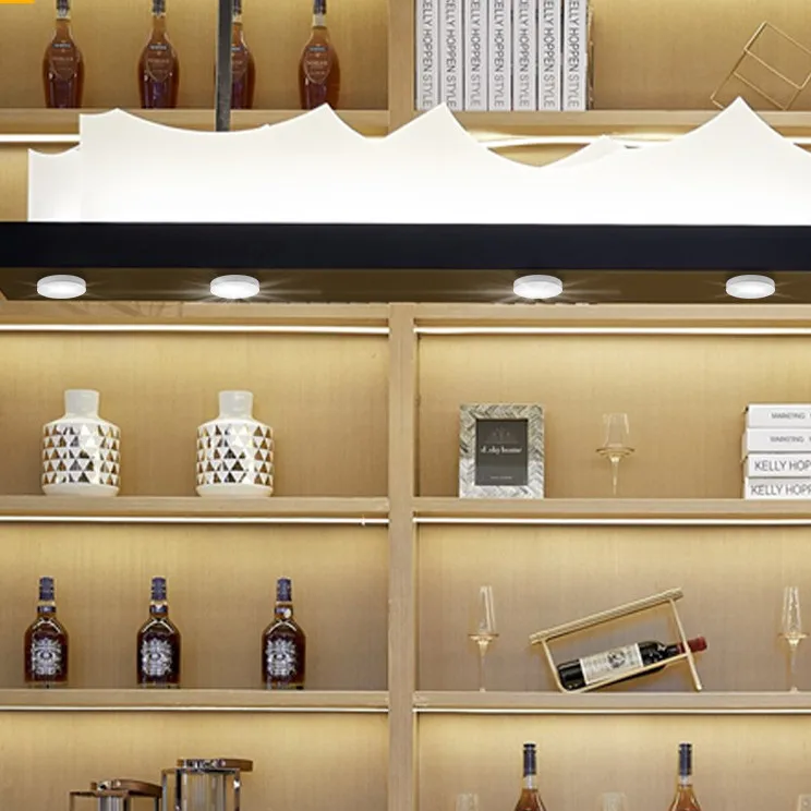 Surface mounted small spotlight led ceiling downlight cob shelf display light 3w5w wardrobe wine cabinet light