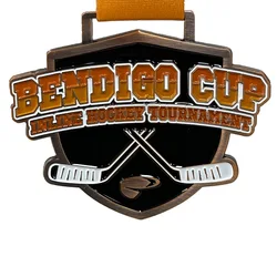 Honorary medal the merit hockey Sports competition medal medallion