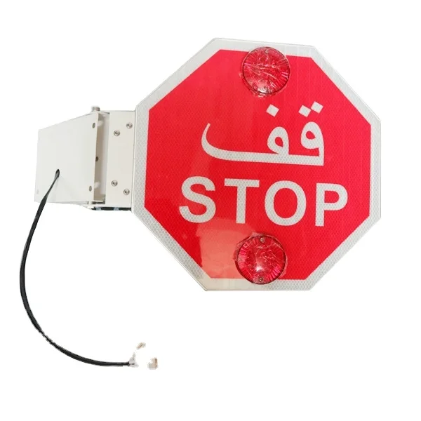 Factory Manufacture Automatic Electronic Stop Sign for School Bus Traffic Signs