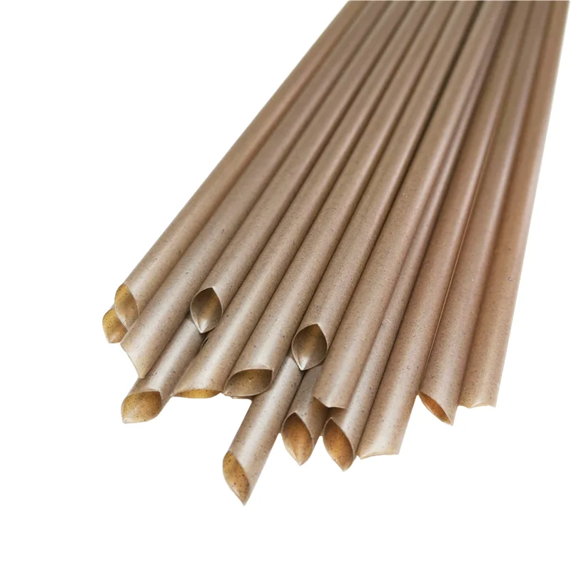 Disposable Coffee Stir/straws- Made from Coffee Ground- 100% Compostable Biodegradable Drinking Straws Best Cocktail Stirrers
