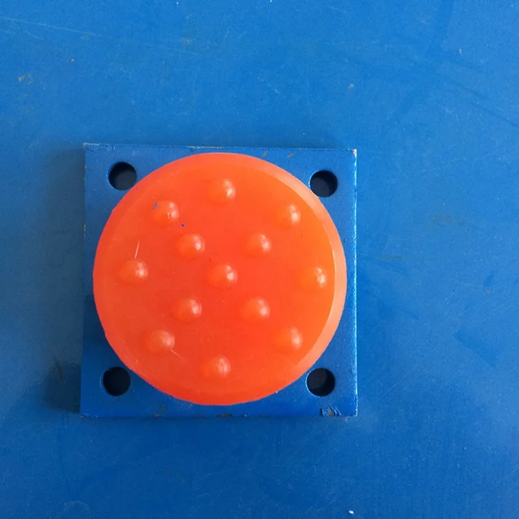 Durable High Performance  Casting Polyurethane PUR End-Stop Buffer With  threaded bolt or Mounting Plate