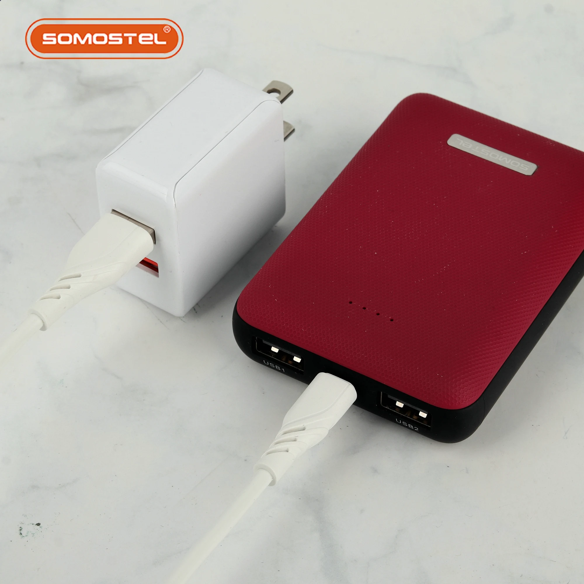 Somostel fast charging USB cable 2.4A new cable para celular SMS-BJ02 portable quick USB mobile phone charger cable