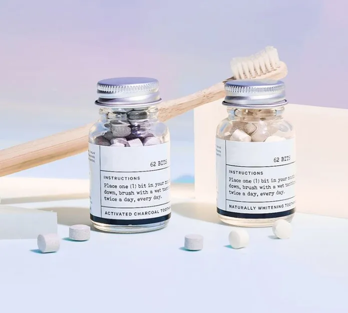 OEM Natural Toothpaste Tablets Whitening Toothpaste Solid Bits customized flavor