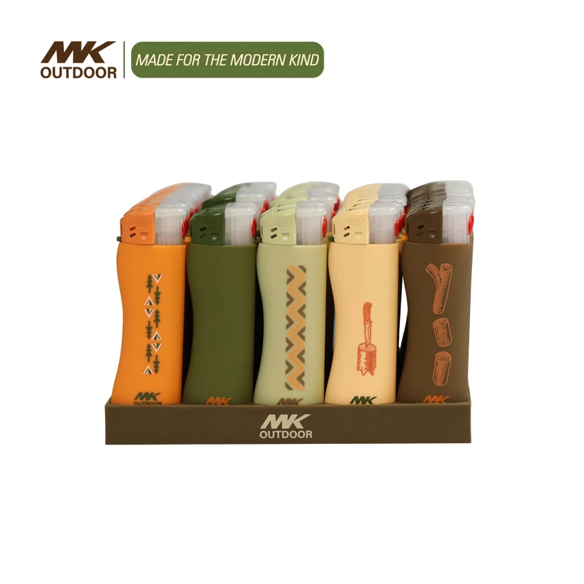 MK electronic lighter coils electronic lighters for cigars LED electronic gas lighter