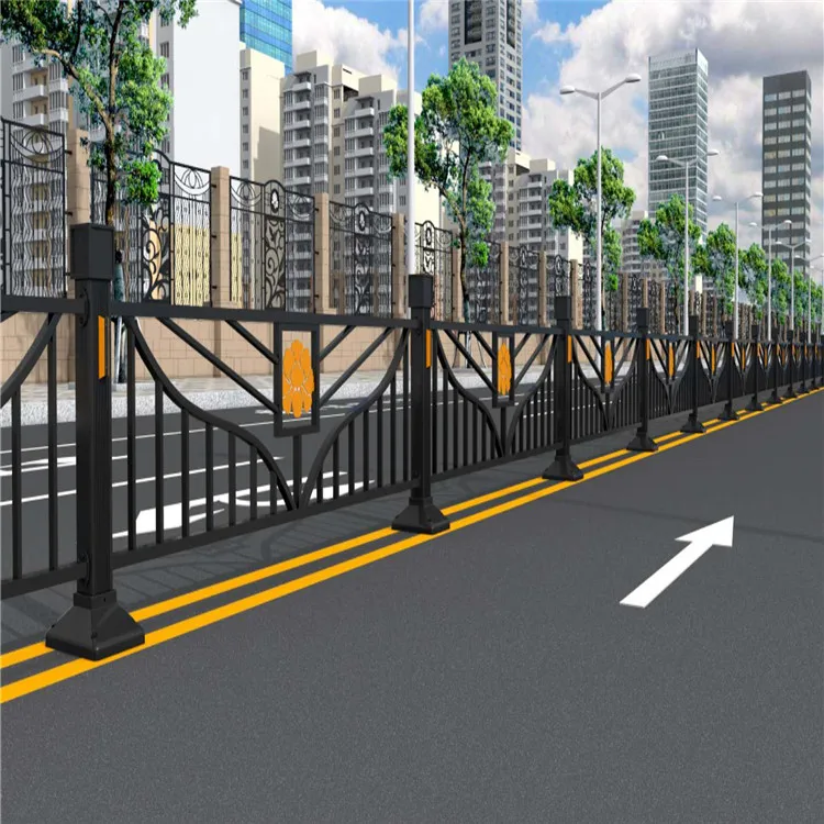 Factory Sale Custom Size metal galvanized steel white road fence barrier