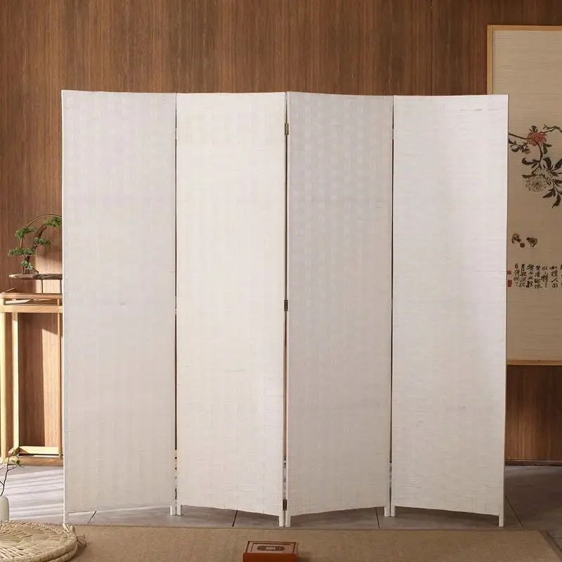 Folding Partition Screen Rattan Room Divider Screen Room Divider Screens & Room Dividers