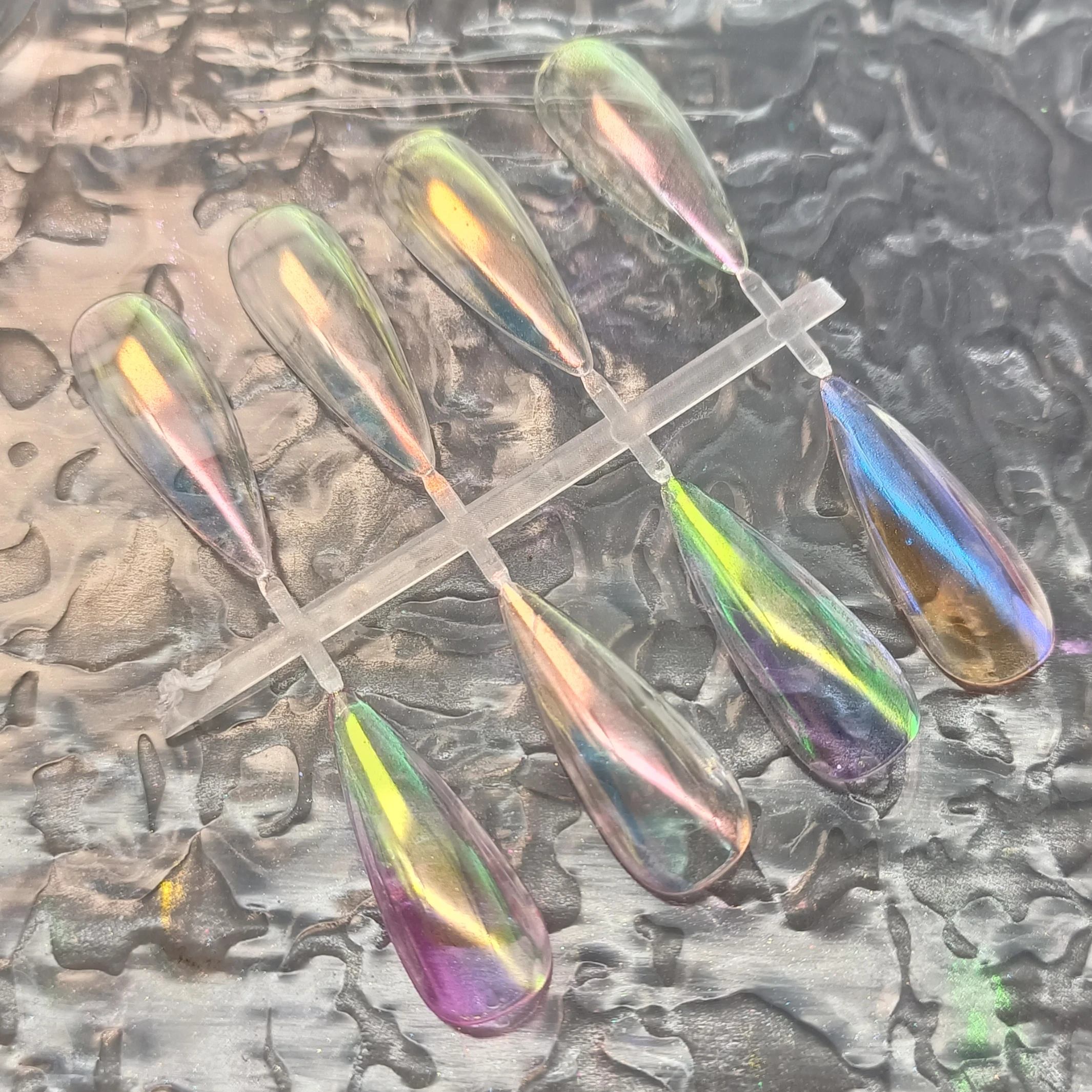 Shimming Nail aurora powder eyeshadow multichrome candy aurora pigment duochrome paint chameleon pigment