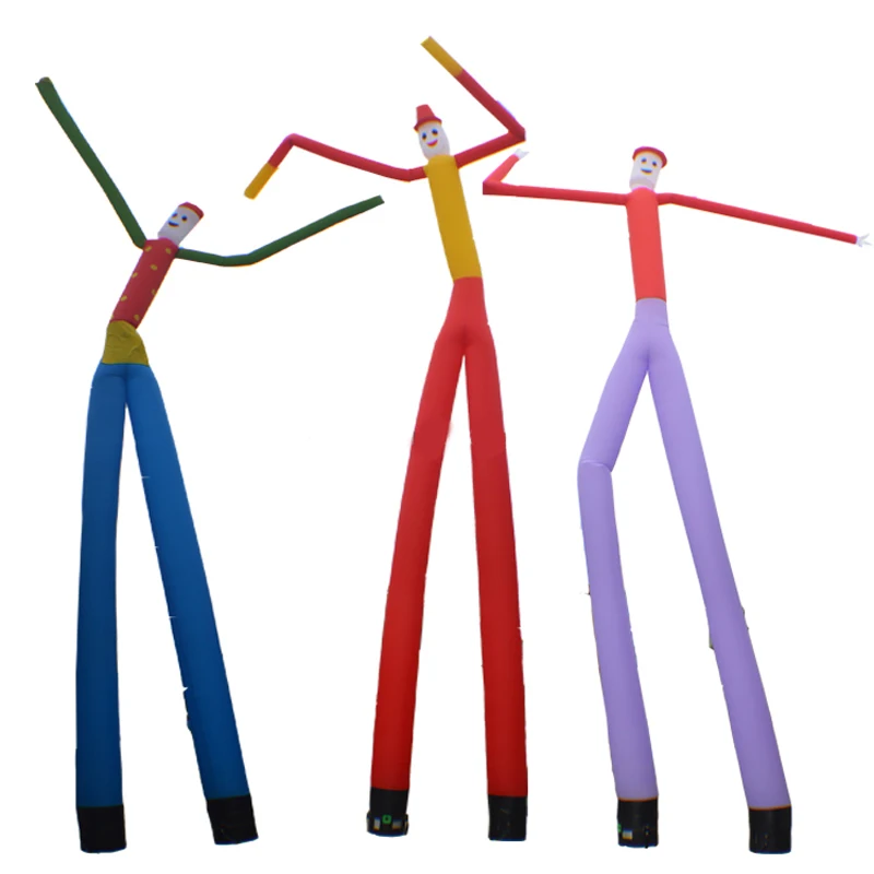 Factory lower price 6m hight inflatable mini sky dancer,rainbow air dancer