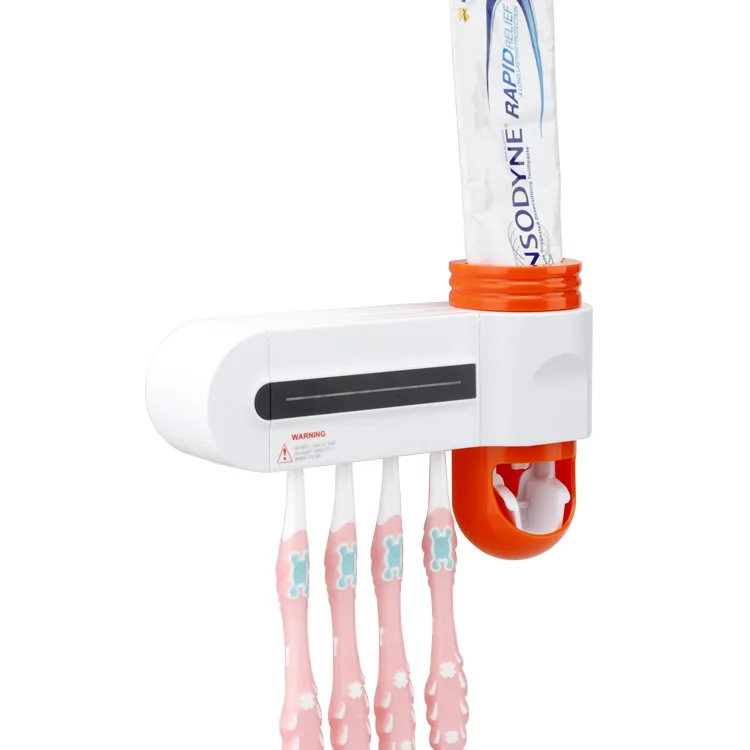 automatic toothpaste dispenser uv toothbrush holder