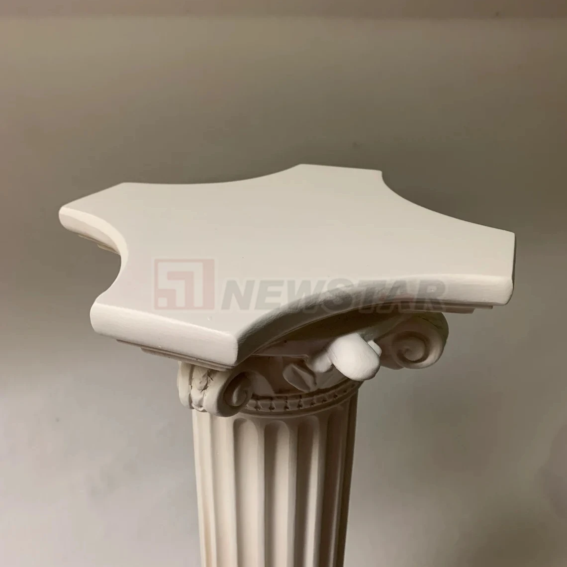 Newstar Customized Marble Stone Column Solid Stone Carving Pillars White Marble Stone Roman Column for Sale