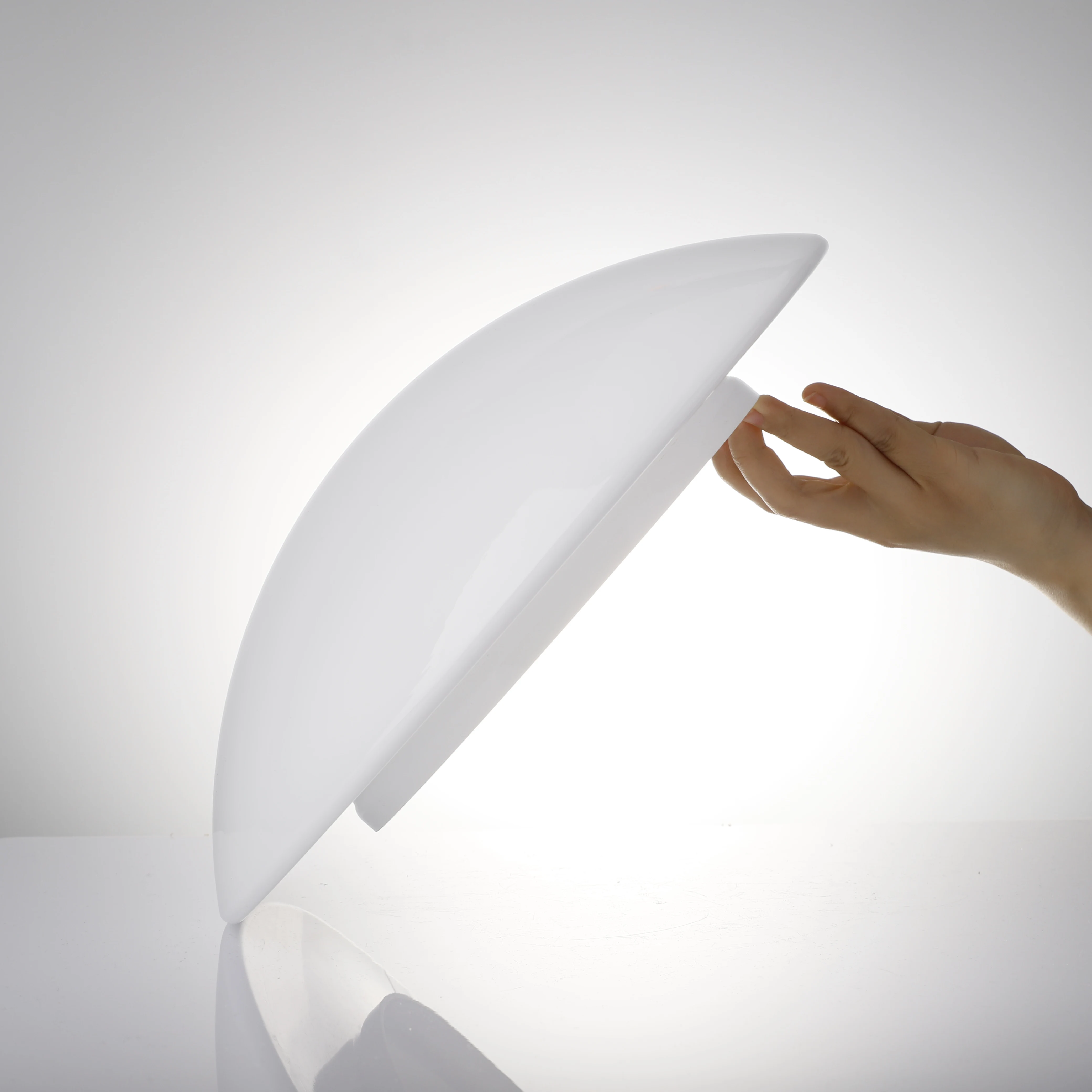 hand blown matte opal white glass pendant lamp cover glass LED light bulb  half-round-glass-lamp-shade Ceiling Cover