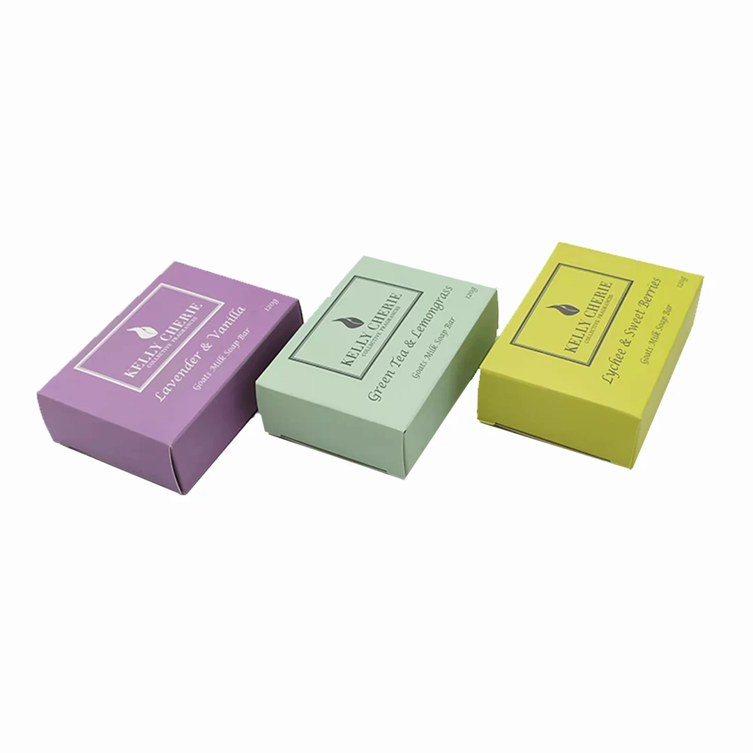 Eco friendly Custom Logo Folding Cardboard Soap Packaging Cosmetic Gift Paper Box With Your Brand Name