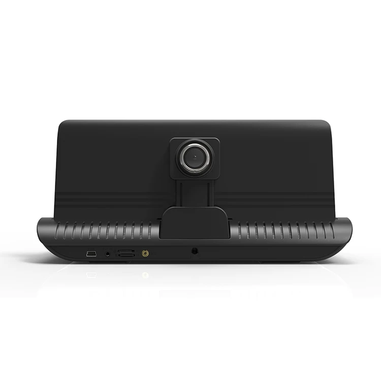 8 Inch Car Automatic Folding Center Console DVR Driving Recorder with GPS Navigation Rear View Camera and Lifetime Free Map