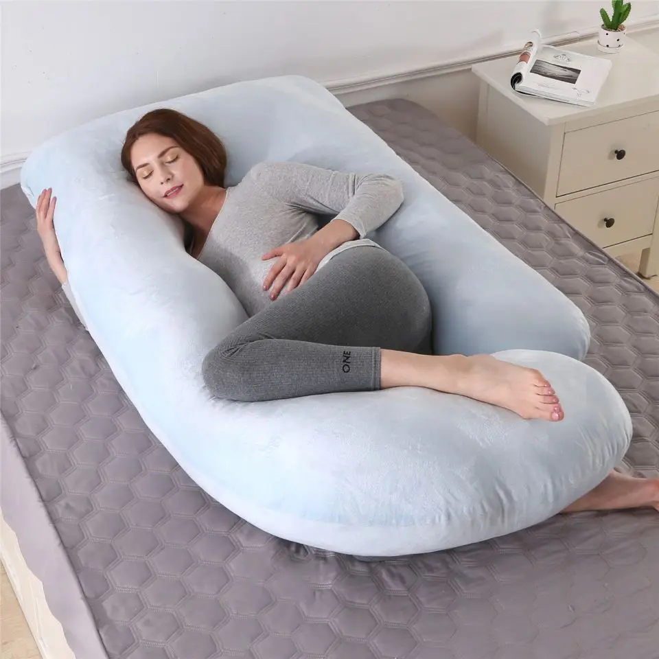 Fashion attractive design competitive price full body pregnancy pillow baby maternity pillow wedge for belly support