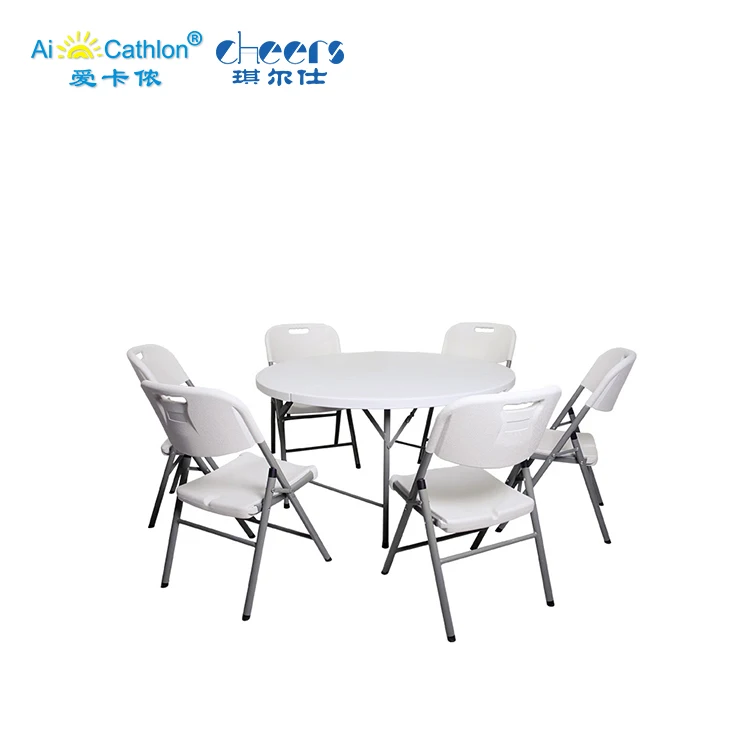 
Quick Shipping 120x 74cm Plastic Folding Round Dining Outdoor White Tables 