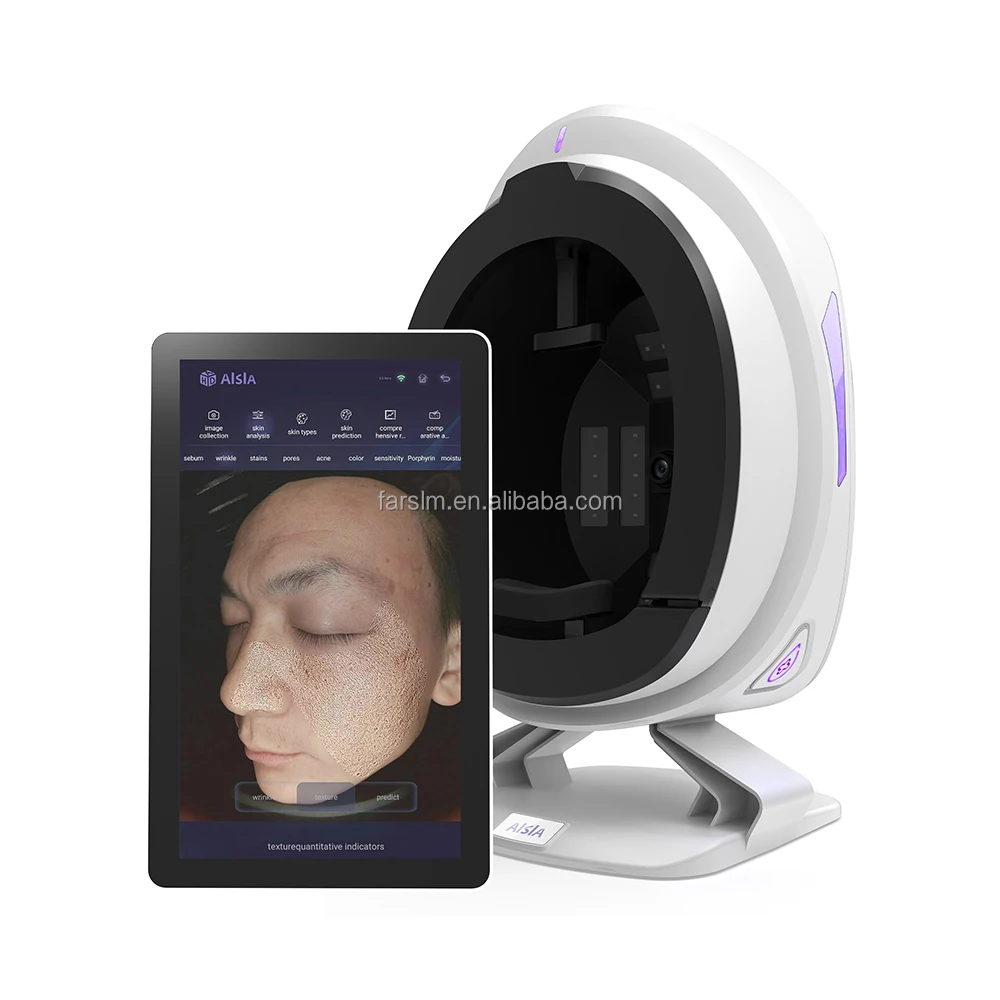 FARSLIM 2023 15.6 inch 3D Beauty Face Skin Analyzer Device  Analysis Facial Skin Care Analysis Salon equipment