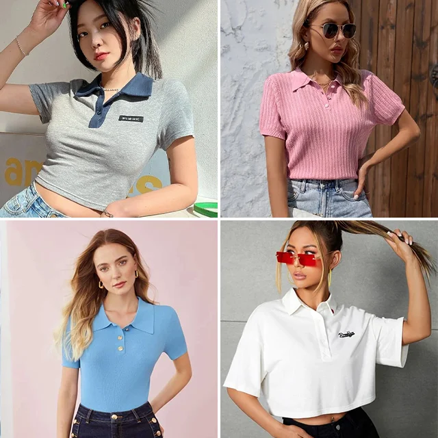 2023 New Clothes Square Neck Short Shoulder Design Small Top Wholesale by Chinese Suppliers stock