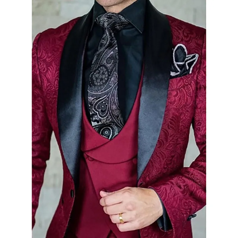 High Quality Men Wedding Suit Wholesale 3 Pieces Mens Slim Fit Suit Party Business Vest Top For Men