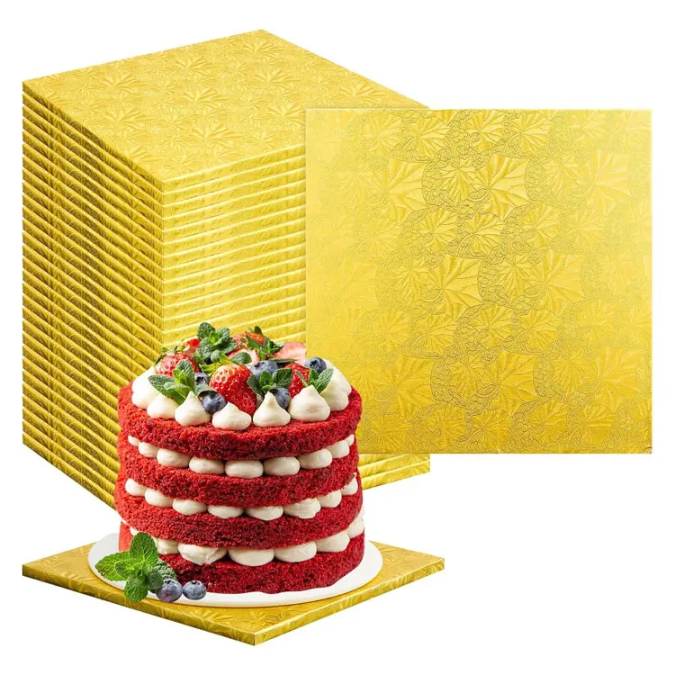 Wholesale price sale custom colorful rectangle shape cake paper boards for cake high quality