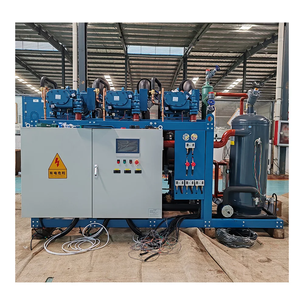 Walk In Freezer Refrigeration Low Temperature Scroll  Compressor Air Cooled Condensing Unit For Cold Room Storage