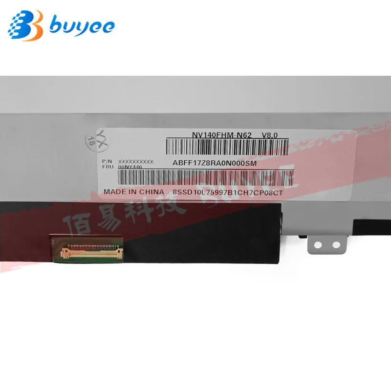 Original 14.0 slim lcd display for BOE 1920x1080 HD NV140FHM-N62 tft lcd monitor