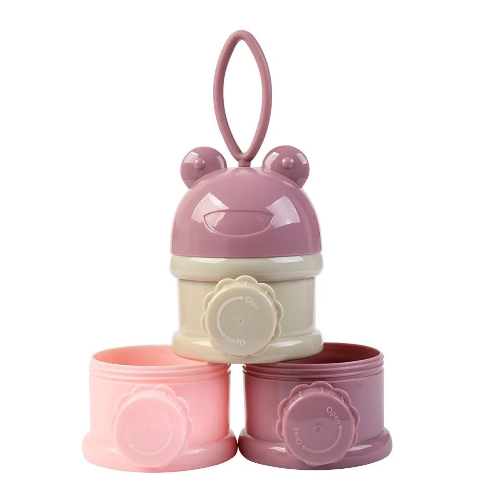 New BPA Free Portable Baby Food Snack Storage Containers Formula Dispenser Baby Milk Powder Container Box