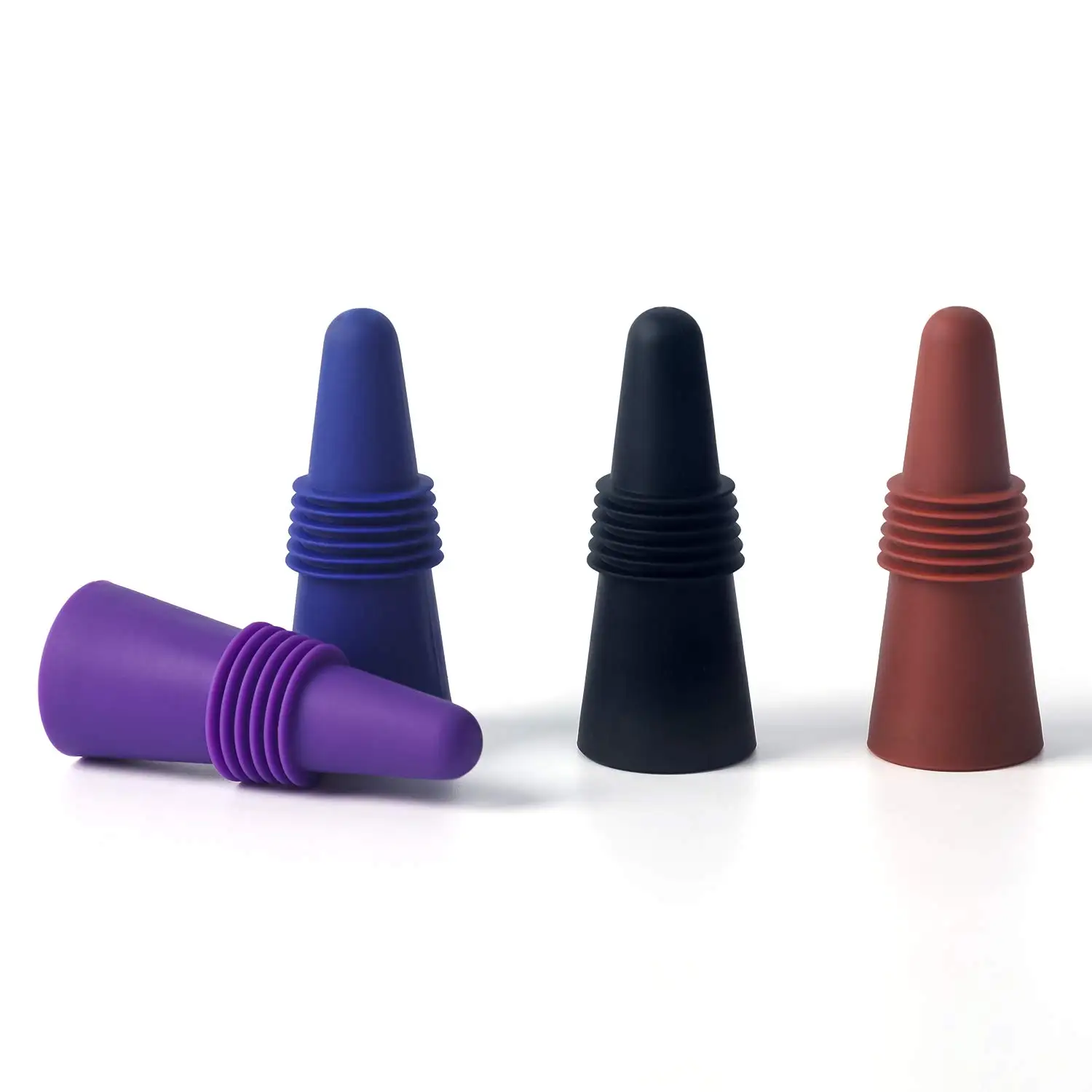 Silicone bottle stopper Wine Accessories Factory Wholesale Reusable Sparkling Beer Bottle Silicone Wine Bottle Stoppers